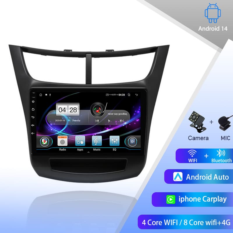 Compatible with 2015-2018 Chevrolet Sail 3 Android Large Screen Car Stereo Navigation GPS Reverse Camera