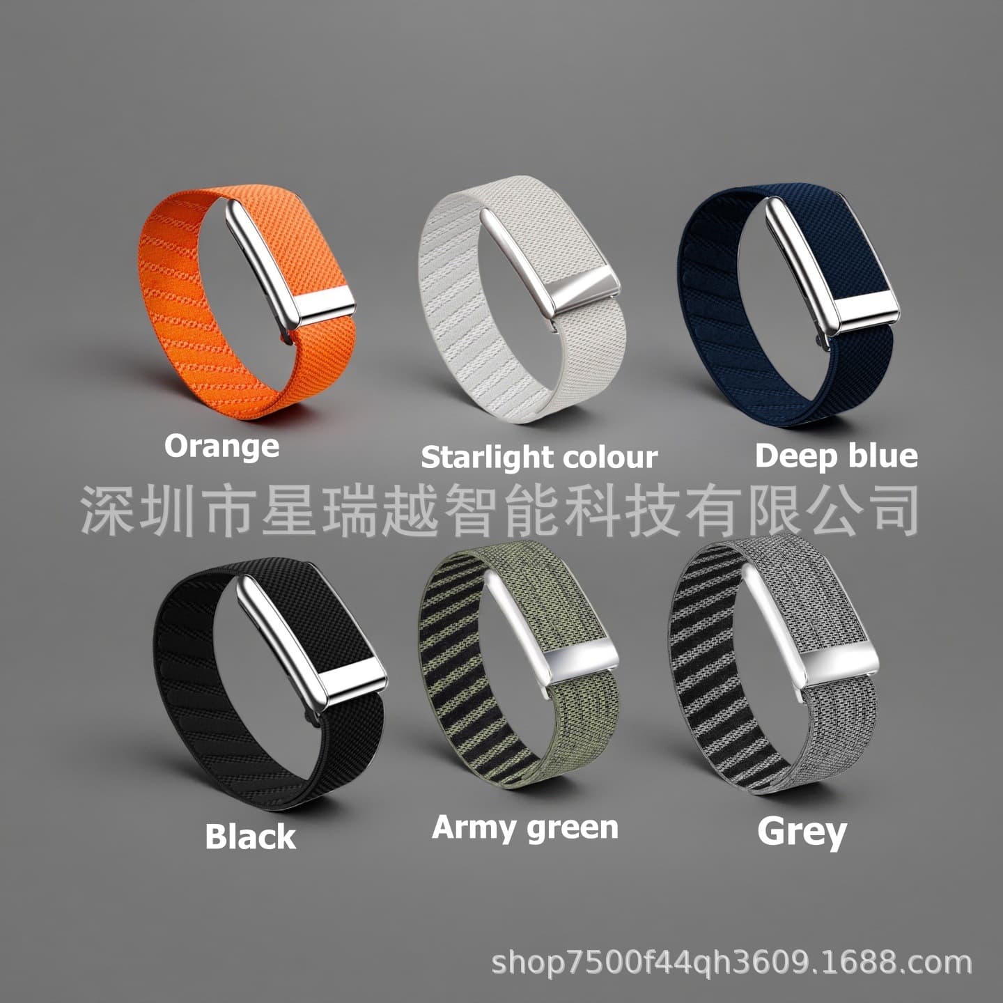 Compatible with Whoop 4.0 Watch Nylon Elastic Band Whoop Smart Bracelet Single Loop Wrist Strap for Cross-Border