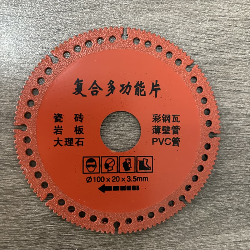 Multi-Purpose Composite Cutting Disc for PVC, Wood, Tile, Color Steel, Marble - 100 Angle Grinder