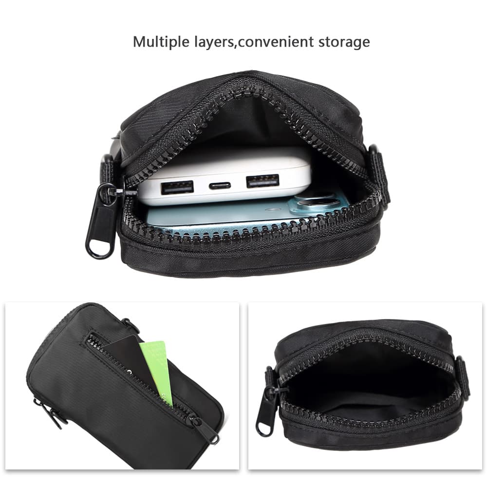 Men's New Style Cell Phone Sling Bag Crossbody Small Bag Summer Waist Bag Portable Vertical Minimalist Storage Bag