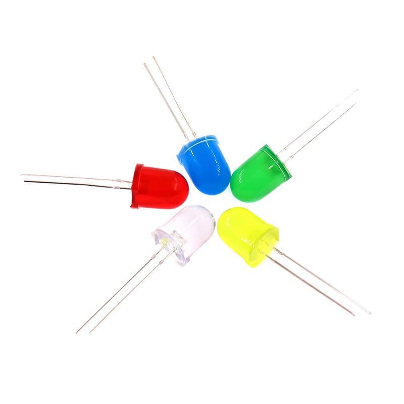 10MM Light Emitting Diode F10 Round Head LED Beads White Blue Red Green Yellow Light High Brightness LED Lamp