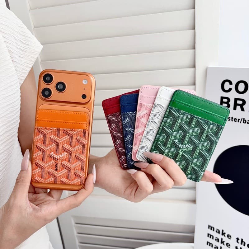 Trendy New Color Goya Magnetic Card Holder Compatible with iPhone, Strong Magnet Back Sticker for ID Card and Bank Card Storage
