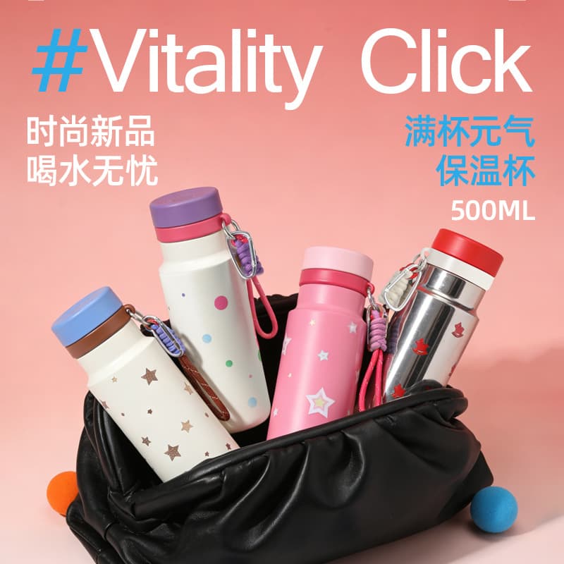 2026 New Portable Sports Bottle Large Capacity Stainless Steel Insulated Cup Portable Straw Cup Student Water Cup