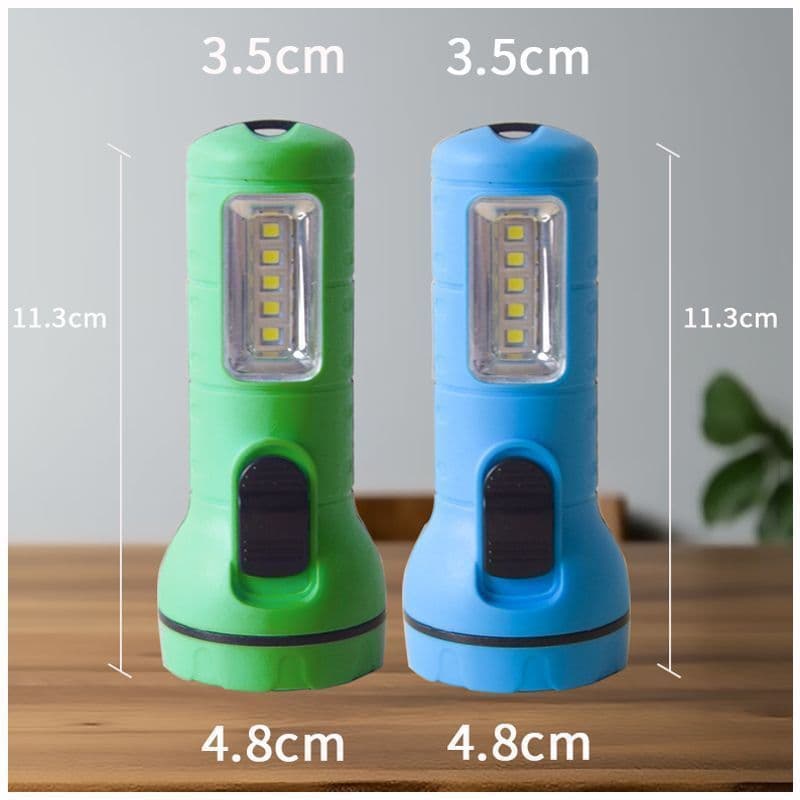 Portable AA Battery Flashlight with Light for Dormitory Lighting, Study, Night Use, Home Ultra-Bright Small Flashlight for Students, Long-Lasting