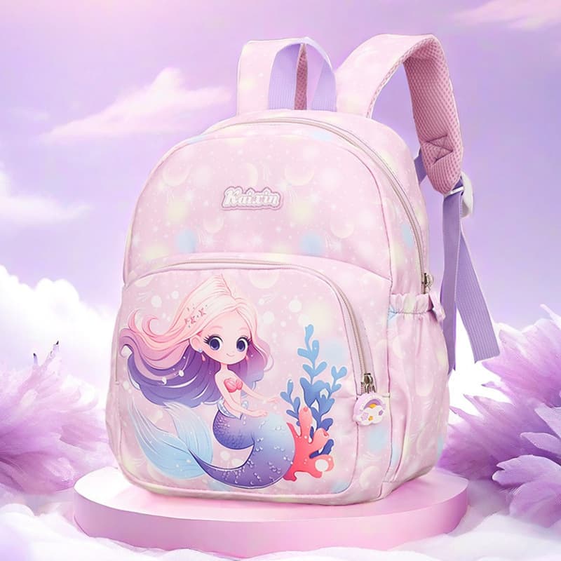 Kindergarten Backpack for Girls, Princess Style, Large/Medium/Small Sizes for Ages 3-6, Cute and Trendy Double-Shoulder Bag for Toddlers