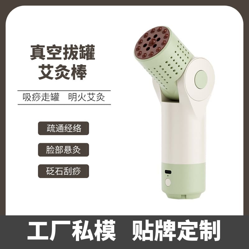 Vacuum Cupping Set with Electric Moxibustion Box, Bian Stone Moxa Cup, Facial Moxibustion Tool, Meridian Heat Compress Therapy