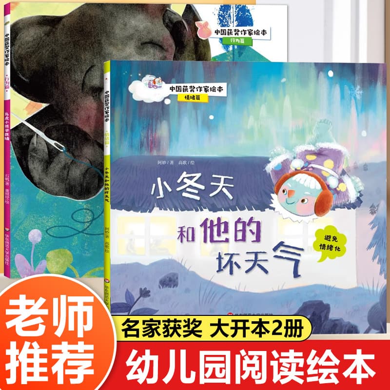 Big Book 2-Volume Set Children's Picture Books Ages 3-6 Chinese Award-Winning Author Storybooks for Kindergarten