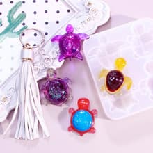 diy crystal drop mold little turtle turtle keychain school bag bag pendant jewelry pendant mirror silicone abrasive tool