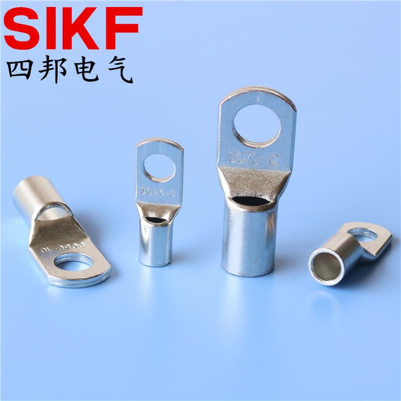 Factory direct sales of SC16-10 connector lugs, SC16-8 copper wire lugs, and 16-6 copper wire lugs for new energy applications in Dongguan.