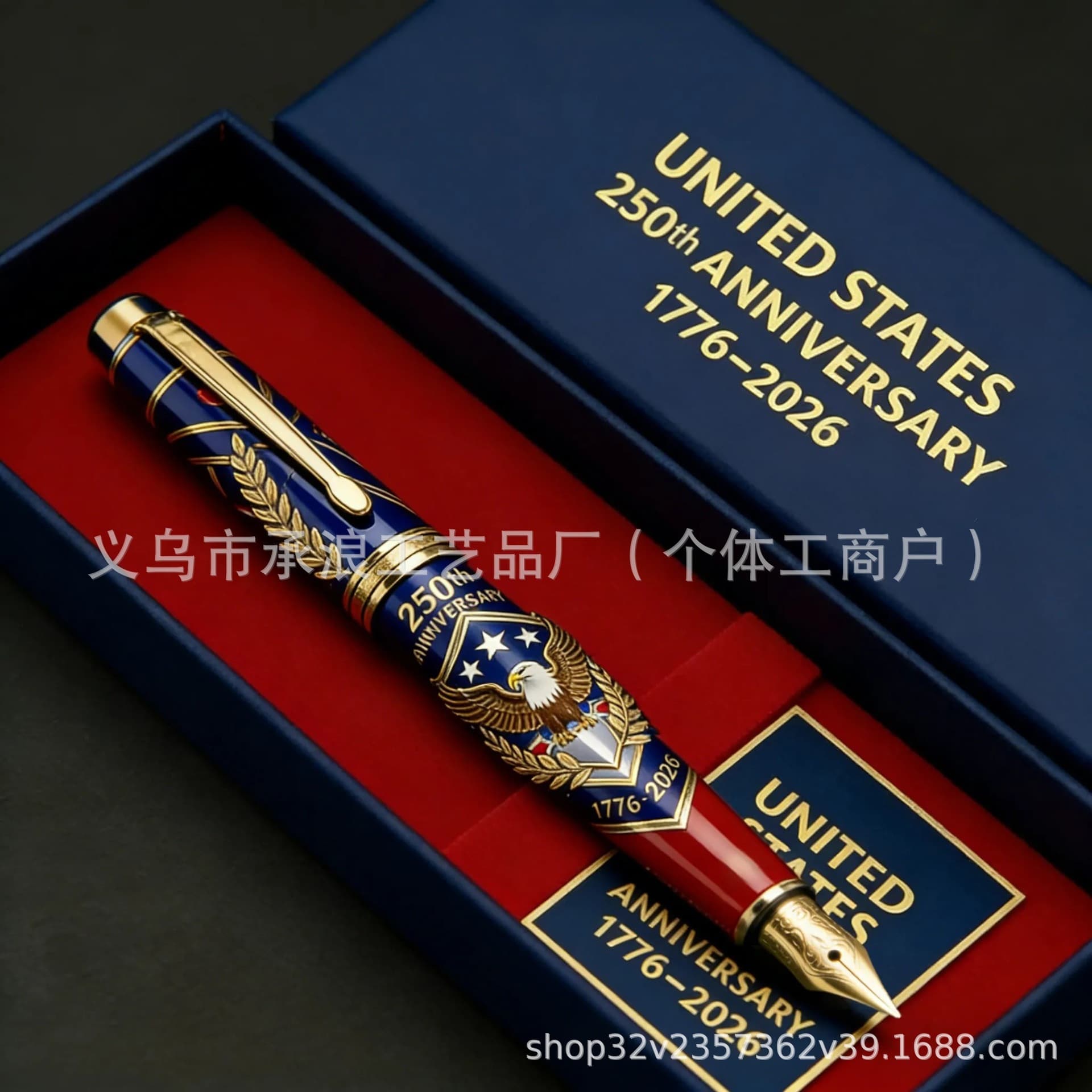Cross-border 250th U.S. Anniversary Pen & Notebook Set 250th Anniversary Pen