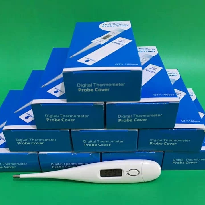 Disposable protective sleeves for electronic thermometers, disposable oral covers for pet mercury rectal thermometers, hospital supplies.