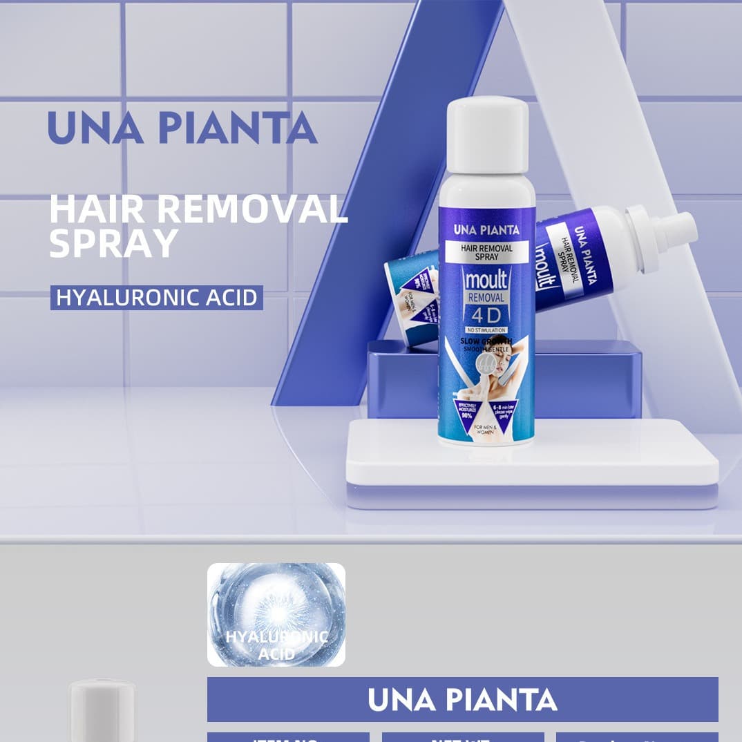 Full English UNAPIANTA Hair Removal Mousse Spray Underarm Full Body Hair Removal Cream Cross-border Wholesale Gentle Hair Removal