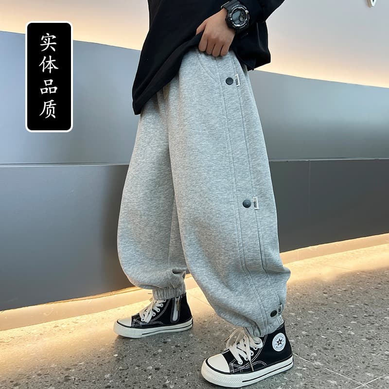 Boys' Autumn Casual Sweatpants 2025 New Style, Fashionable and Versatile Long Pants for Spring, Cool and Trendy Sports Pants