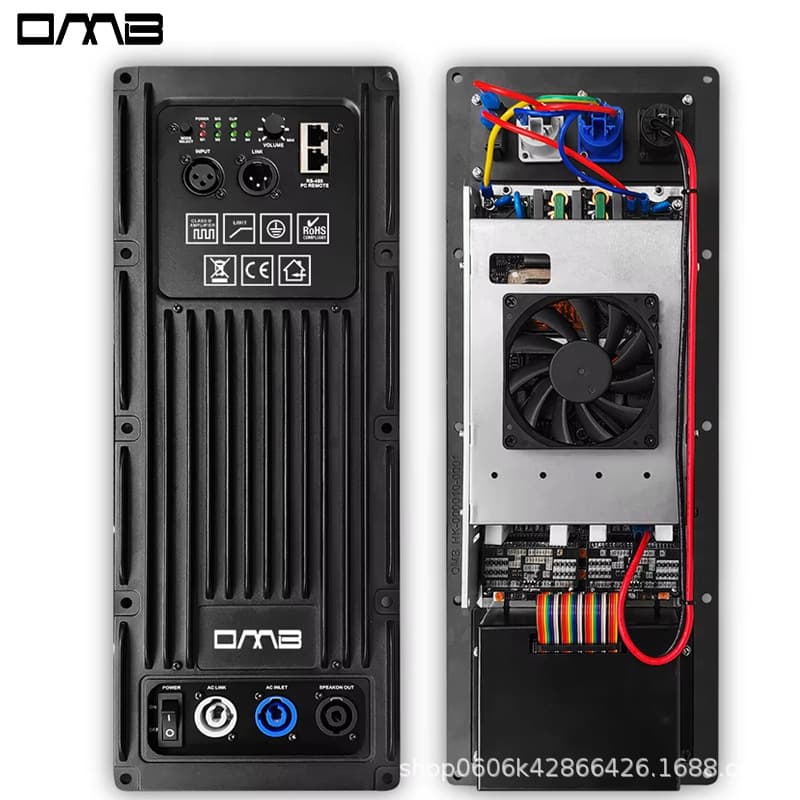 PFA2K4+CQ260DAOMB Professional Active Speaker Digital Amplifier Module for Performance, Cinema, and Conference Use with Amplifier