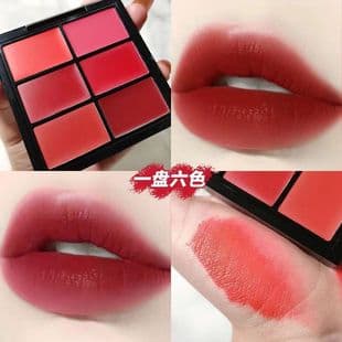 Makeup Artist Recommended 6-Color Lipstick Palette Contouring Cream Concealer for Dark Spots, Acne Scars, Dark Circles, Redness, and Highlighter Concealer