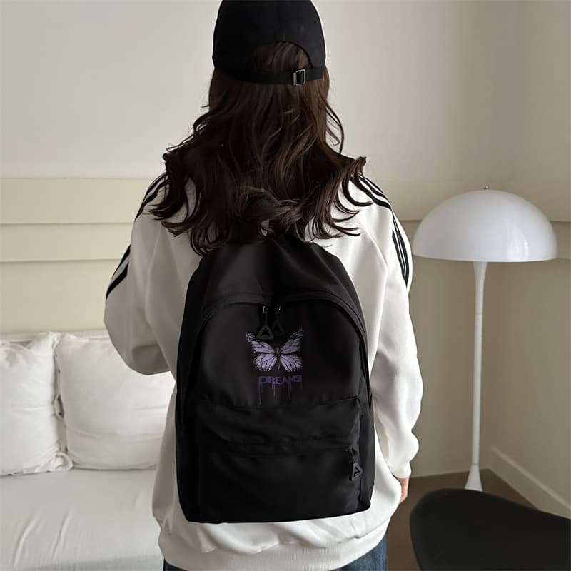 New Cross-Border Large Capacity Backpack for Middle High School Students Japanese Style Casual Versatile College Student Travel Backpack Women