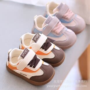 Summer Hollow Mesh Shoes German Training Shoes Children Soft Sole Walking Shoes 1-3 Years Boys Girls Toddler Casual Sports Shoes