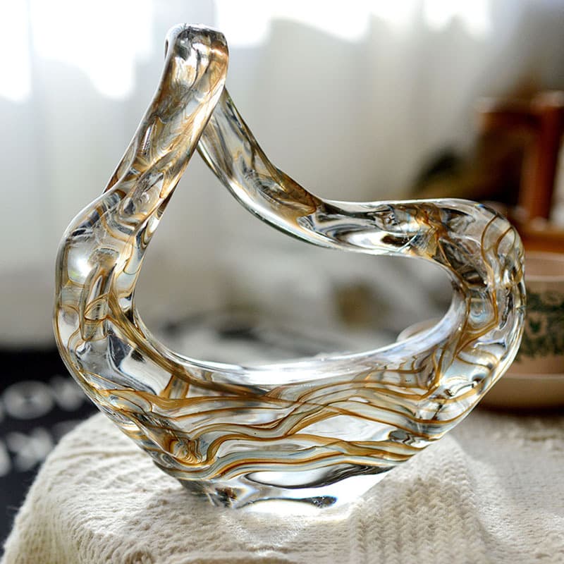 Creative Handmade Glass Vase Desktop Flower Arrangement Glass Vessel Living Room Entryway Decorative Ornament Bulk Collection 1