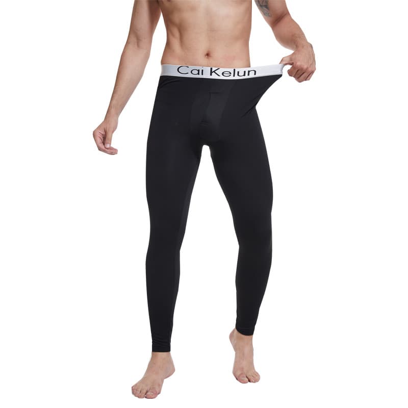[Fleece or Non-Fleece Optional] Men's Thermal Long Johns for Students and Young Adults, Slim Fit, Winter Warmth, Plus Size Available
