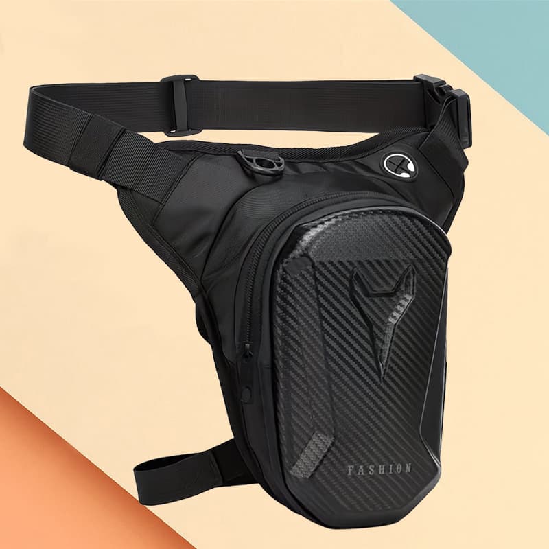2026 New Hard Shell Leg Bag Cycling Bag Motorcycle Crossbody Bag Men's Waist Bag Waterproof Lightweight Small Bag