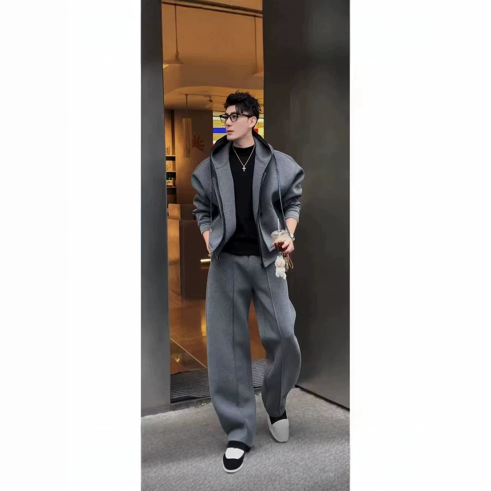 2026 Fall New Arrival Men's Autumn Jacket and Pants Set Men's Sportswear Suit