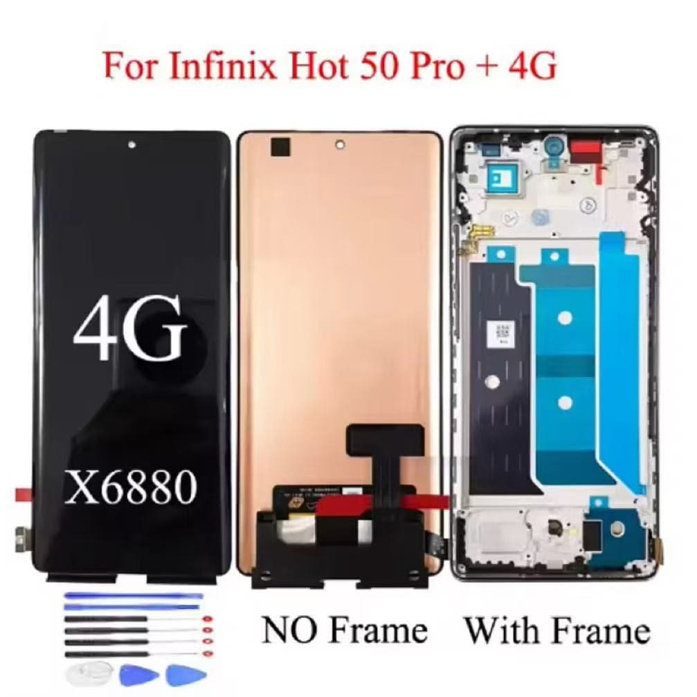 For Tecno Infinix Hot 50 Pro+ Screen Assembly X6880 Original AMOLED LCD Display
