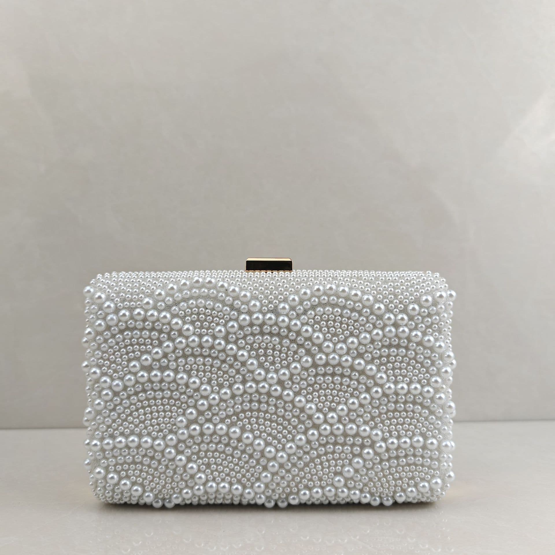 Pearl surface light luxury simple pearl soft bag women's niche fashion clutch bag dress bag banquet bag chain shoulder bag