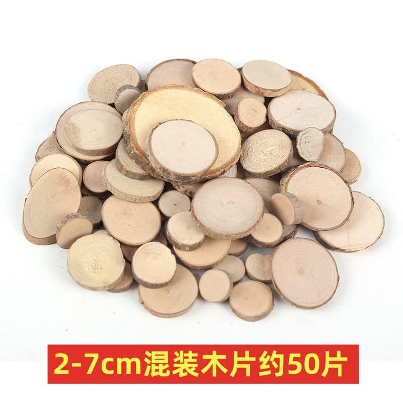 Kindergarten DIY Wood Chips and Dry Branches Craft Materials, Wooden Art Area Activity, Handmade Wood Craft Supplies