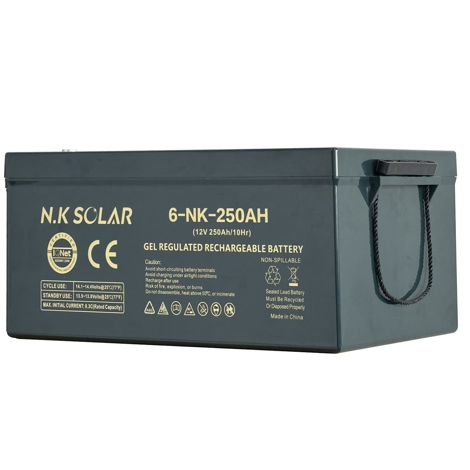 12V 250Ah Lead-Acid Battery Gel Battery Rechargeable Battery gel battery