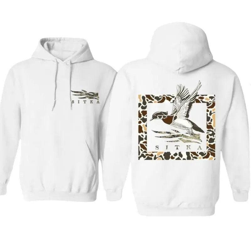 [Cross-border EU Size] Stylish Sitka Hunting Hoodie with Flying Duck