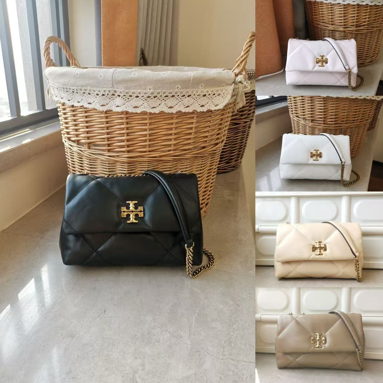 TB Women's Kira Cloud Bag Shoulder Crossbody Quilted Chain Bag Small Fragrance Style Elegant High-End Commuter Bag for Women