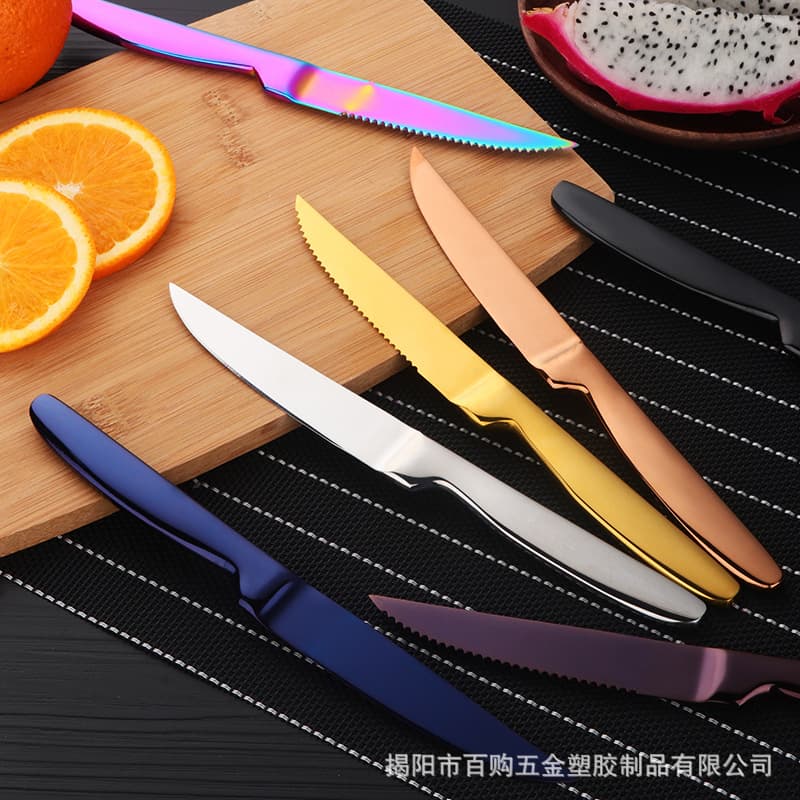 Stainless Steel Steak Knife for Hotel and Restaurant Use, Multi-purpose Western Knife, Sharp and Durable