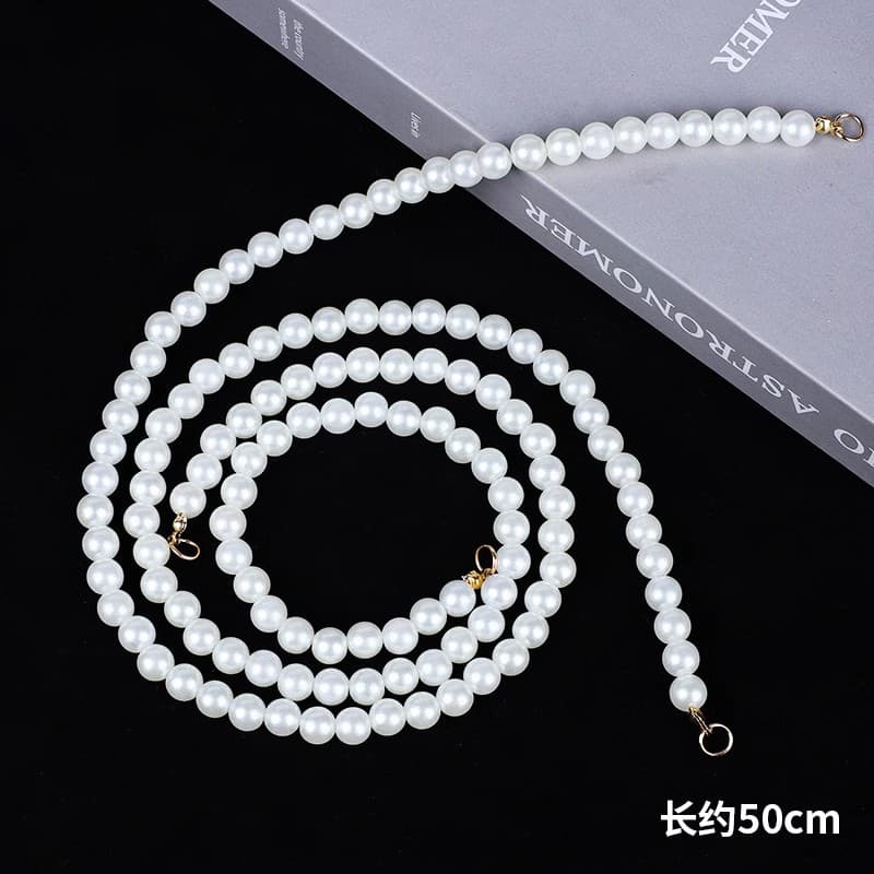 Internet Red Pearl Bow Valentine's Day Cake Decorations Pearl Chain Love Button Chanel Style Dress Up