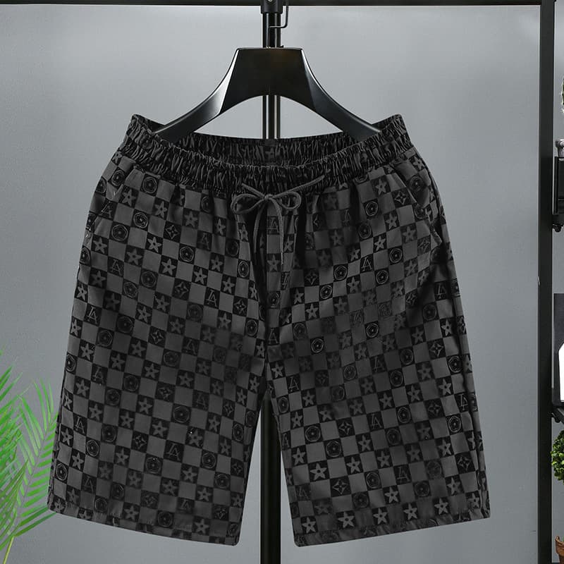 Export Flocked Shorts Summer Shorts Men Casual Shorts Five-Point Pants Home Loose Beach Shorts