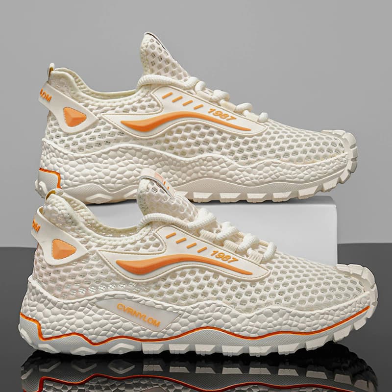 Mesh shoes 2026 new sports shoes soft sole breathable summer non-slip men's shoes hollow mesh men's versatile trendy shoes
