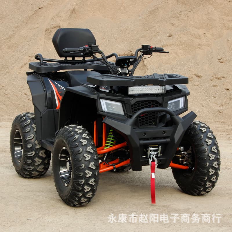 ATV Lithium Battery 72V Electric Quad Bike Full Terrain Off-Road Sand Cart CVT Dual Seat