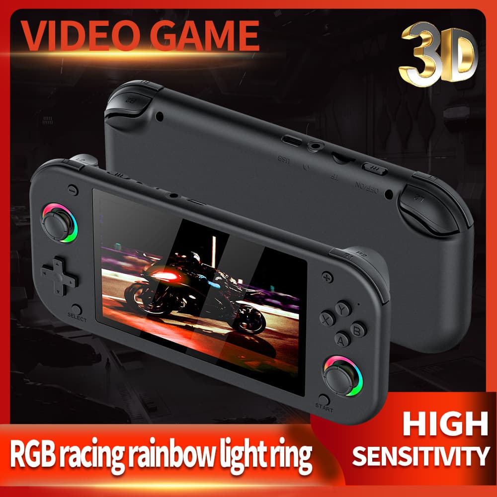 M26 Handheld Game Console HD 5-inch Portable Retro Arcade Console with TV Output