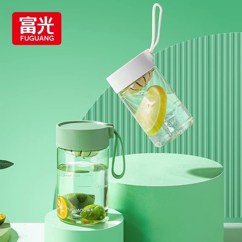 Fuguang student space cup small water cup portable cute children's leak-proof plastic tea cup female mini cup