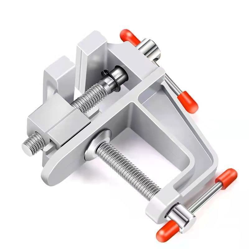 Cross-border mini bench vise, aluminum alloy bench vise, micro bench vise, flat-jaw vise, small desktop household bench vise