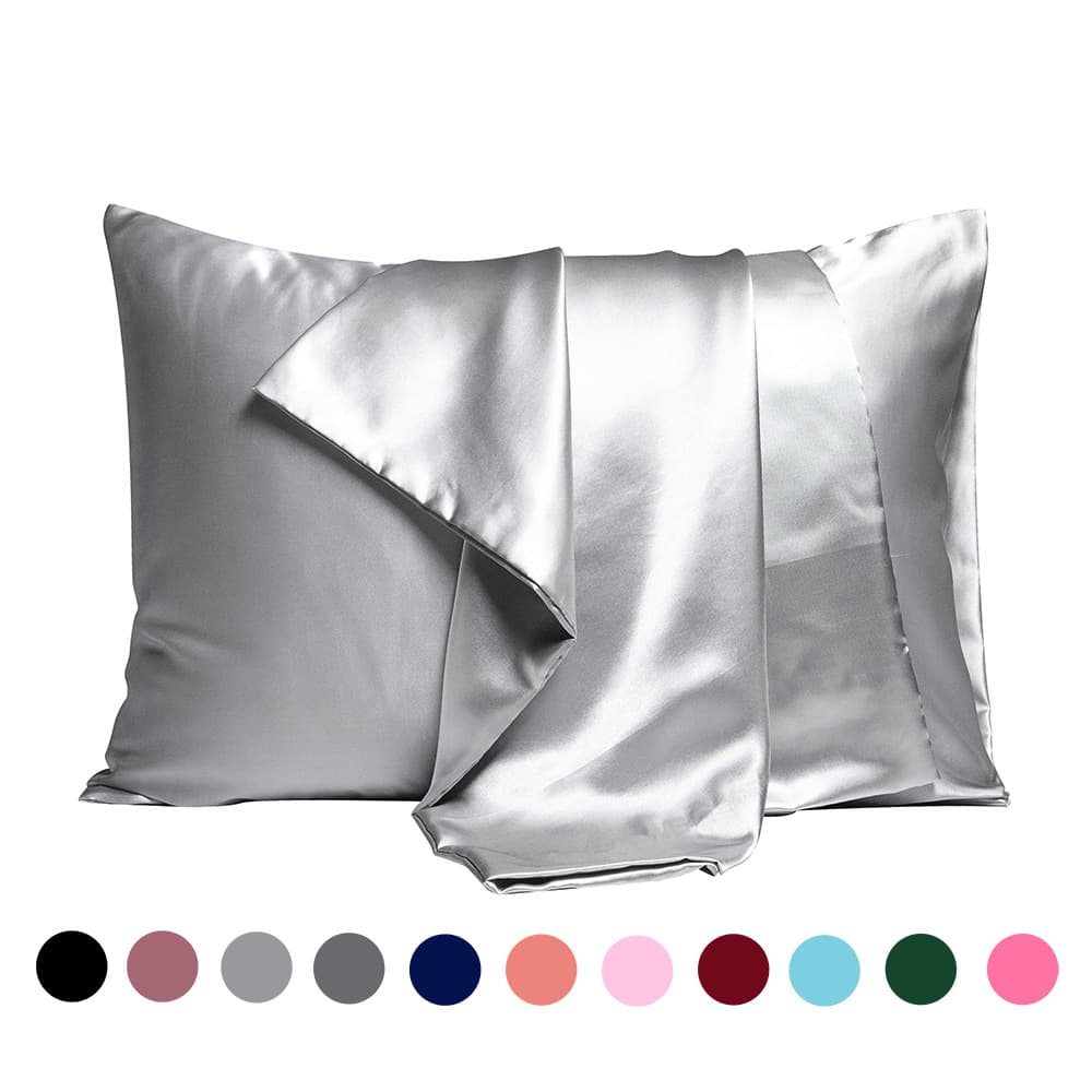 Pure Color Double-sided Mulberry Silk Pillowcase One Pair Solid Color Mulberry Silk Pillow Covers For Amazon