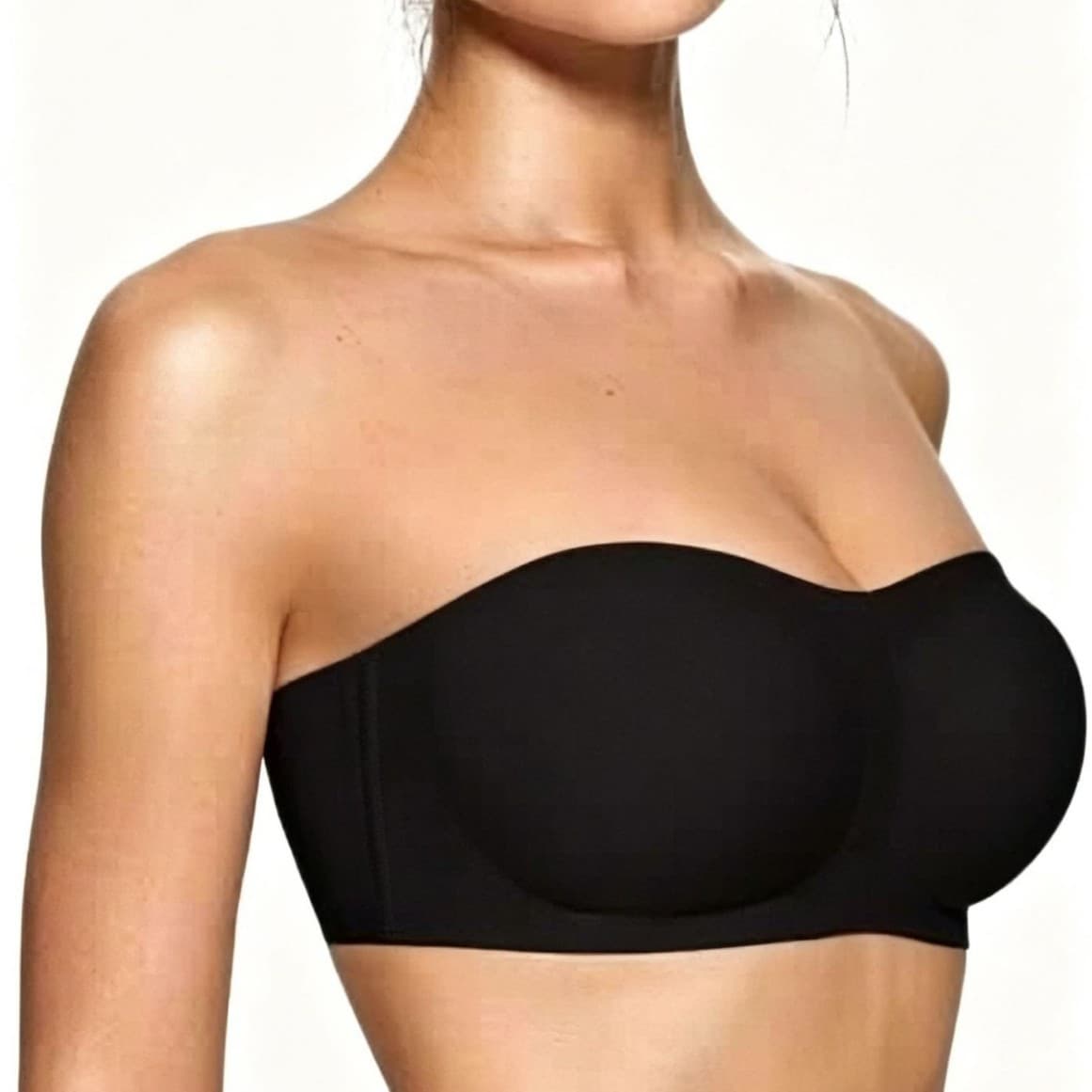 OEAK Women's Strapless Bras Push Up Bandeau Bra Non Slip Wire
