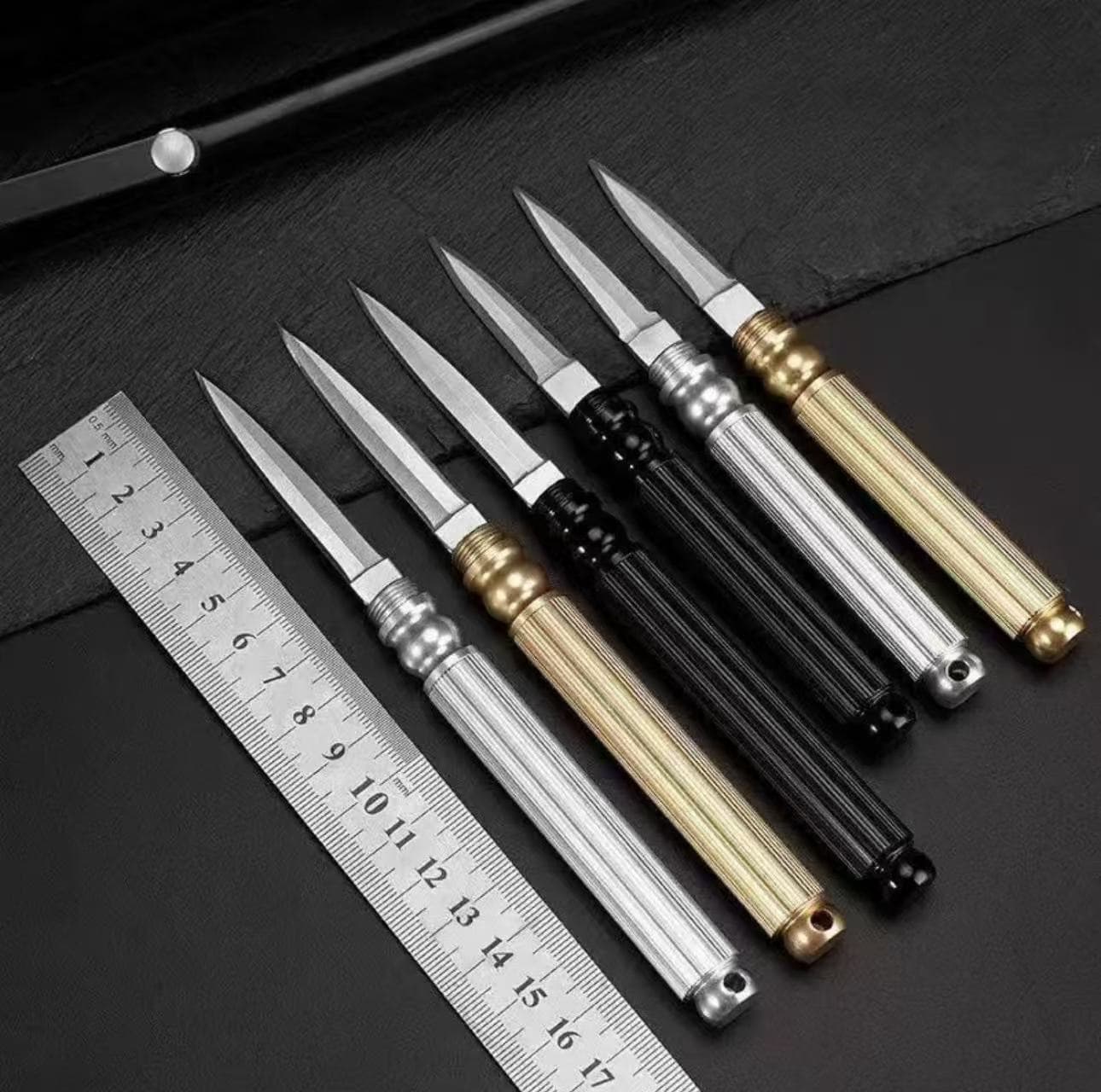 German Ultra Sharp Swiss Army Mini Knife Portable Multi-function Keychain Defense Folding Knife Tube Knife