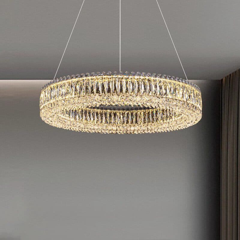 Luxury Bedroom Chandelier, High-End Crystal Living Room Light, Modern Simple Dining Room Lamp