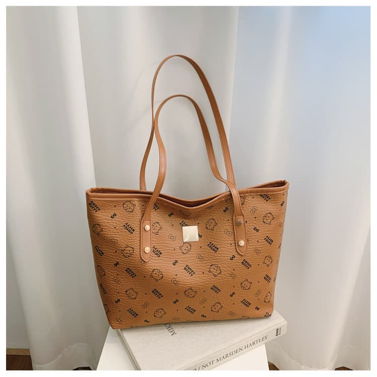 Hello Kitty Tote Bag Women 2026 New Large Capacity Commuter Shoulder Bag Versatile Fashion Handbag