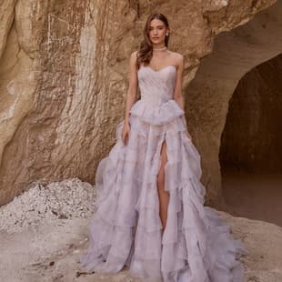 High-End Strapless Evening Gown Cross-Border AliExpress Heavy Craftsmanship Elegant Birthday Runway Slit Small Train Dress Graceful