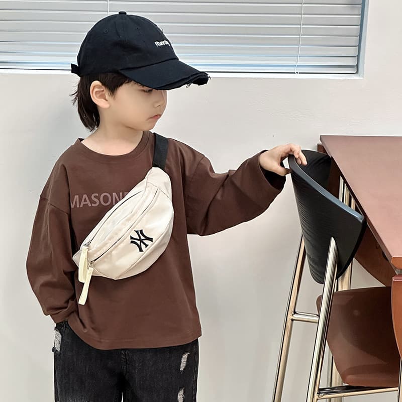 Kids Chest Bag Internet Famous Ins Style Trendy Fashion Outdoor Practical Lightweight Small Bag, Boy's Handsome Waist Bag