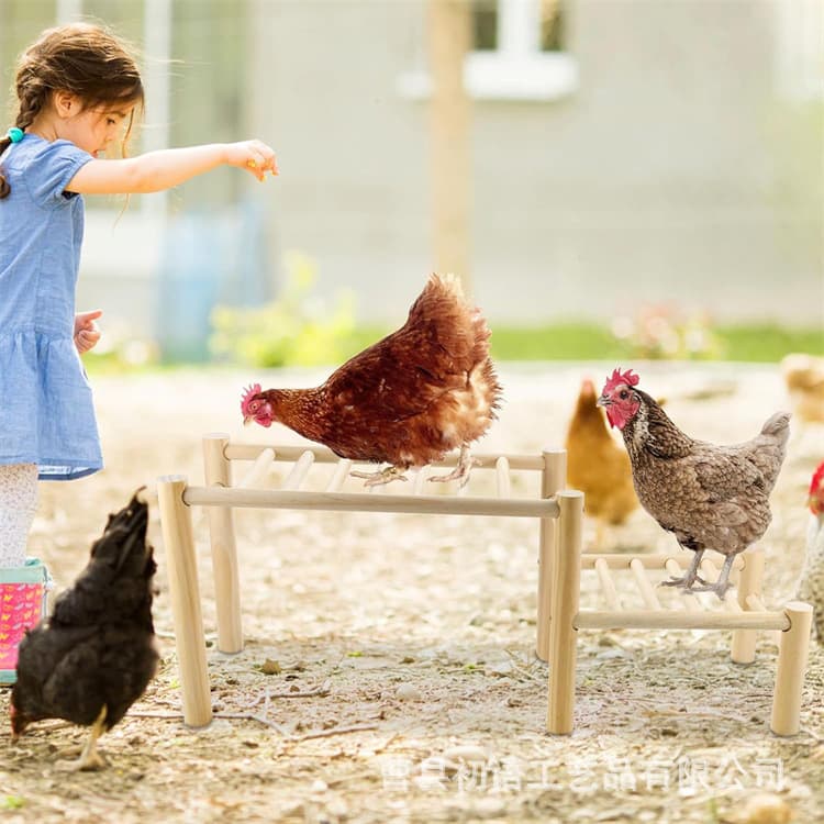 Cross-border Chicken Habitat Wooden Chicken Coop Chicken Ladder Jungle Gym Chicken Toy Yard Hen Poultry Stand