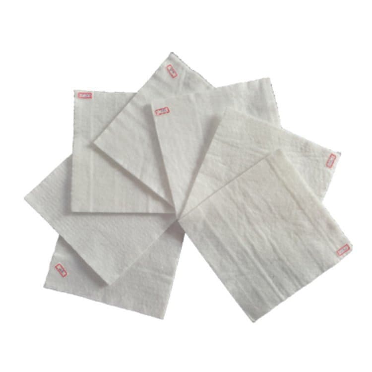 Flood prevention white composite polyester non-woven fabric.