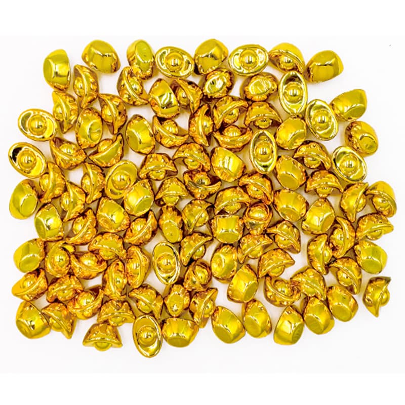 Simulated Gold Ingot Toy Prop Event Fake Gold-Plated Ingot Grab Game Chips Opening Silver Ingot Toy