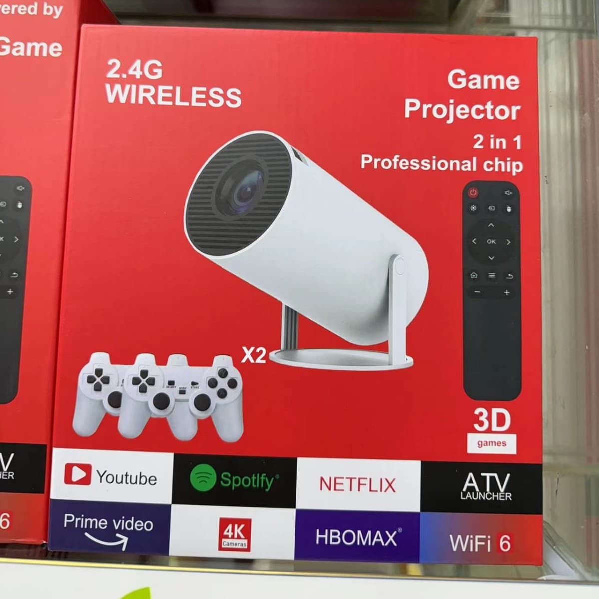 Game Console Projector with Controller 720P HD HY300 Projector H713 Games Projector
